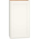 Wall Cabinet with Single Door in Classic Snow
