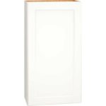 Wall Cabinet with Single Door in Spectra Snow