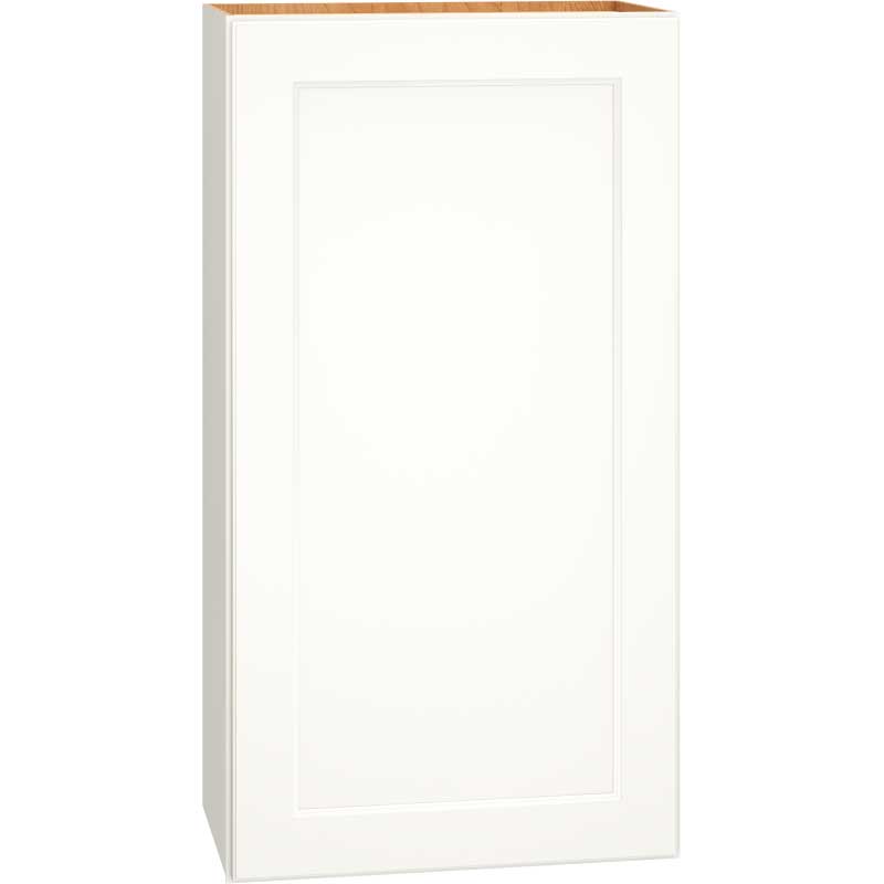 Wall Cabinet with Single Door in Spectra Snow