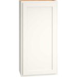 Wall Cabinet with Single Door in Classic Snow