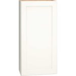 Wall Cabinet with Single Door in Spectra Snow
