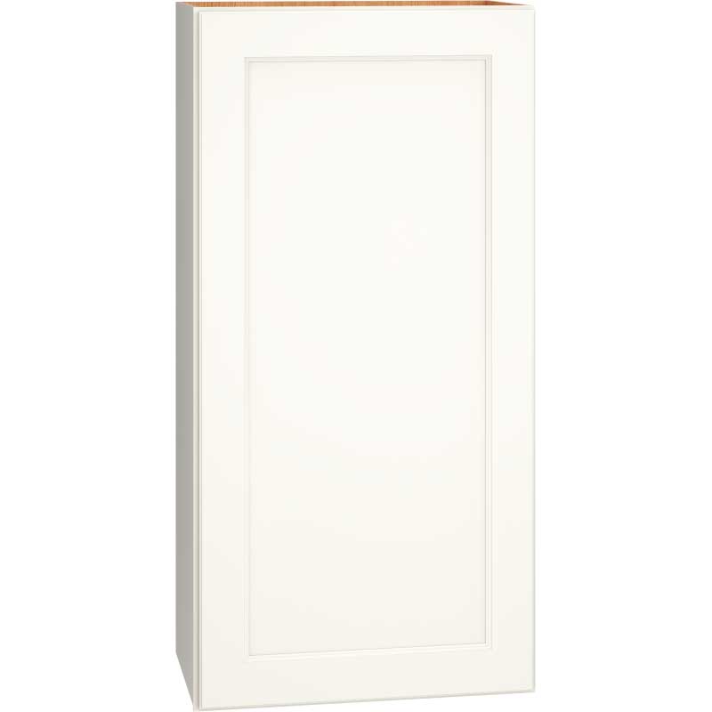 Wall Cabinet with Single Door in Spectra Snow