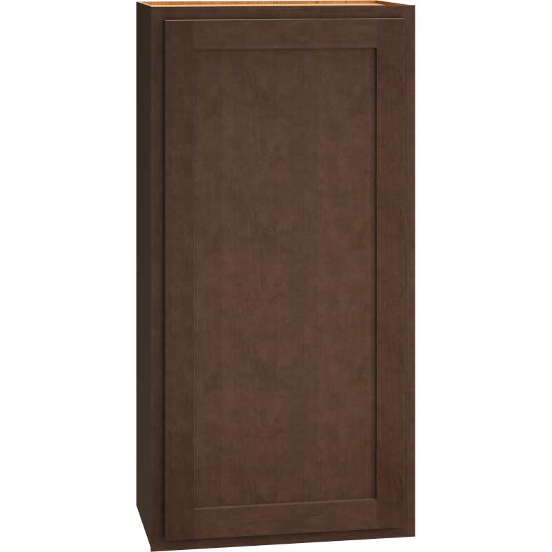 Wall Cabinet with Single Door in Classic Bark