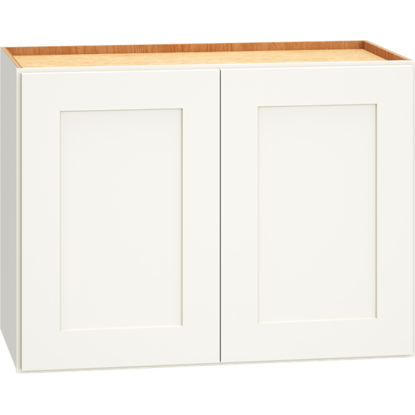 Mantra Cabinets SKU Number W2418 - 24" x 18" Wall Cabinet with Double Doors in Omni Snow