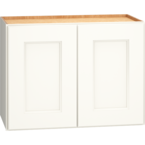 Mantra Cabinets SKU Number W2418 - 24" x 18" Wall Cabinet with Double Doors in Spectra Snow