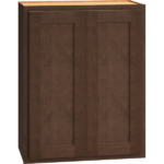 Mantra Cabinets SKU Number W2430 - 24" x 30" Wall Cabinet with Double Doors in Classic Bark