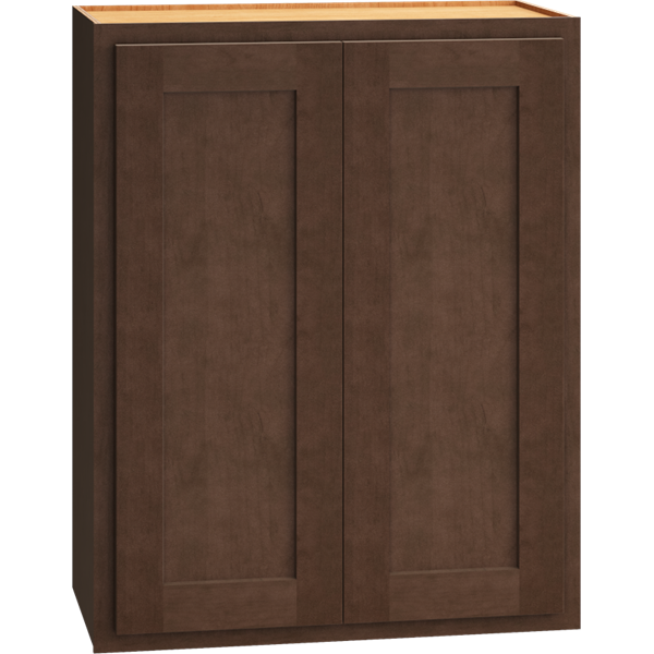 Mantra Cabinets SKU Number W2430 - 24" x 30" Wall Cabinet with Double Doors in Classic Bark