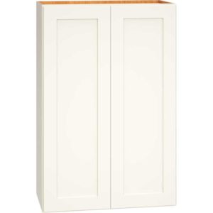Wall Cabinet with Double Doors in Omni Snow