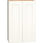 Wall Cabinet with Double Doors in Spectra Snow