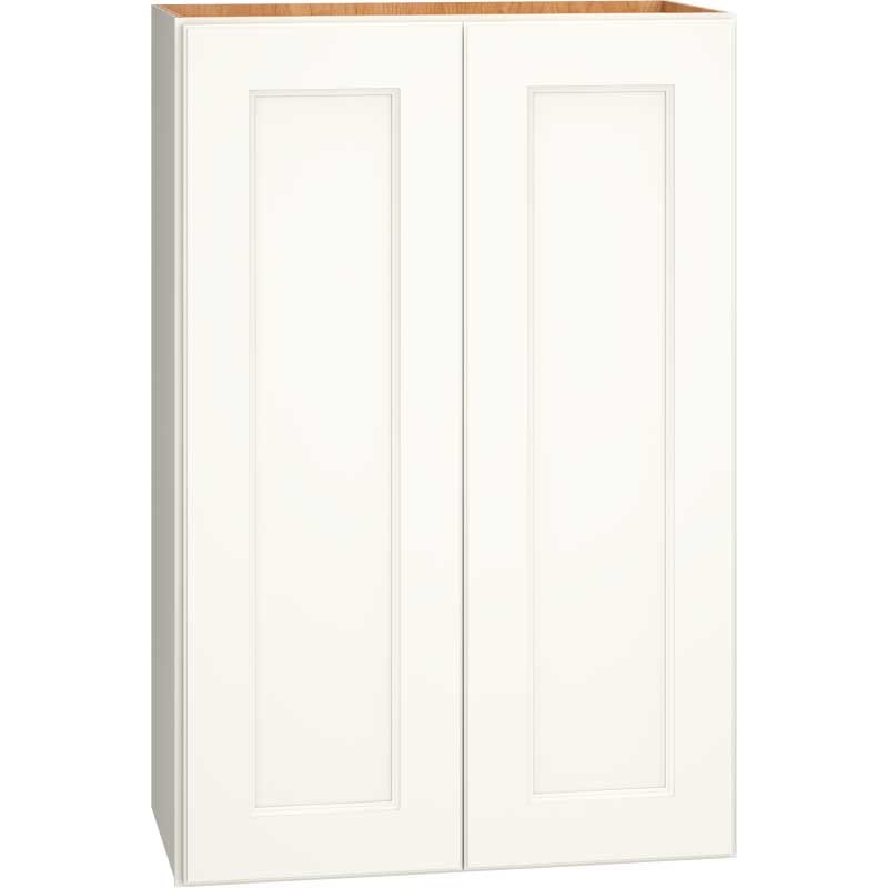 Wall Cabinet with Double Doors in Spectra Snow