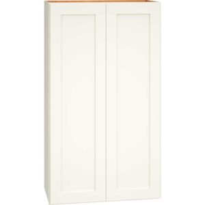 Wall Cabinet with Double Doors in Omni Snow