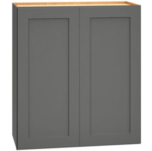 Wall Cabinet with Double Doors in Omni Graphite