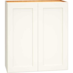 Wall Cabinet with Double Doors in Omni Snow