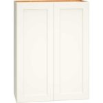 Wall Cabinet with Double Doors in Omni Snow