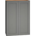 Wall Cabinet with Double Doors in Omni Graphite
