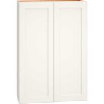 Wall Cabinet with Double Doors in Omni Snow