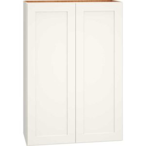 Wall Cabinet with Double Doors in Omni Snow