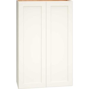 Wall Cabinet with Double Doors in Omni Snow