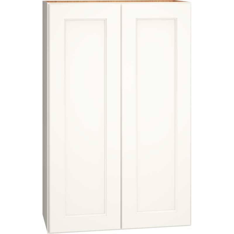 Wall Cabinet with Double Doors in Spectra Snow