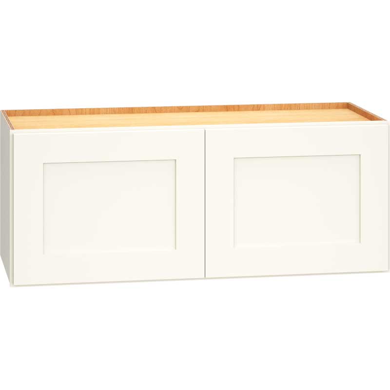 Wall Cabinet with Double Doors in Omni Snow