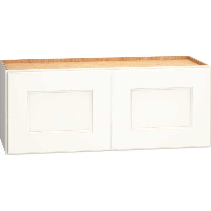 Wall Cabinet with Double Doors in Spectra Snow