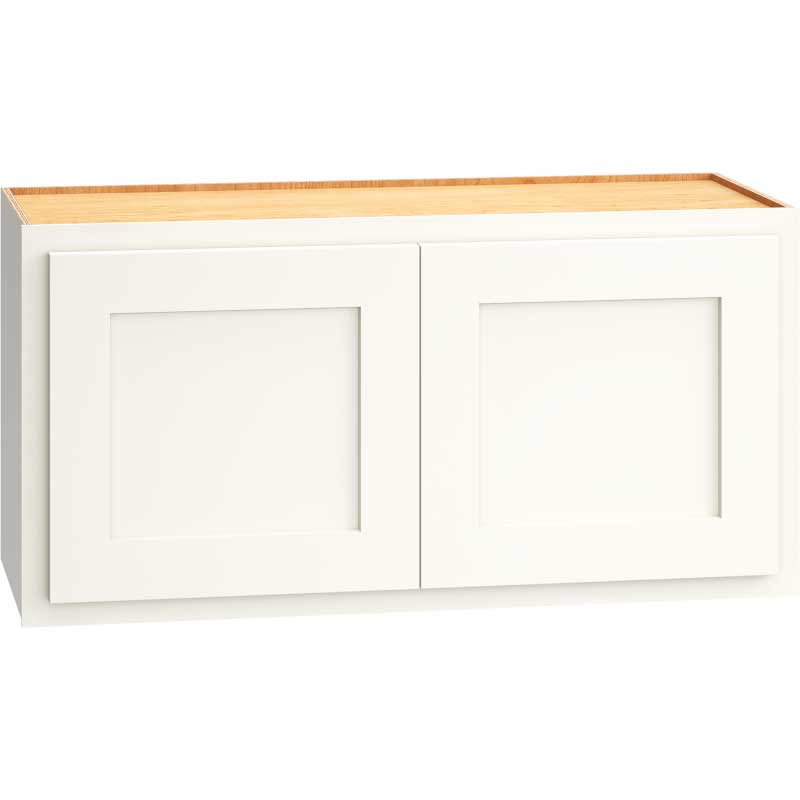 Wall Cabinet with Double Doors in Classic Snow