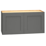 Wall Cabinet with Double Doors in Omni Graphite