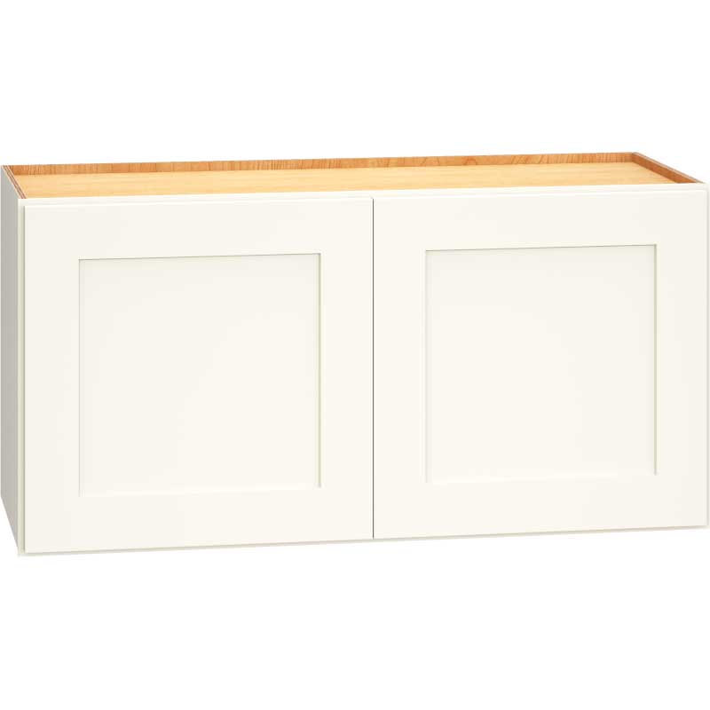 Wall Cabinet with Double Doors in Omni Snow