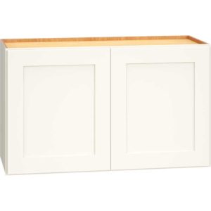 Wall Cabinet with Double Doors in Omni Snow