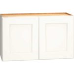 Wall Cabinet with Double Doors in Spectra Snow