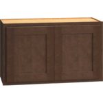 Wall Cabinet with Double Doors in Classic Bark