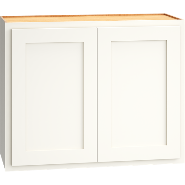 Mantra Cabinets SKU Number W3024 - 30" x 24" Wall Cabinet with Double Doors in Classic Snow