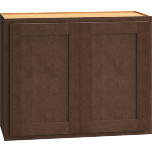 Mantra Cabinets SKU Number W3024 - 30" x 24" Wall Cabinet with Double Doors in Classic Bark