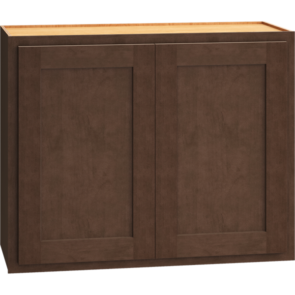Mantra Cabinets SKU Number W3024 - 30" x 24" Wall Cabinet with Double Doors in Classic Bark