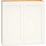 Wall Cabinet with Double Doors in Omni Snow