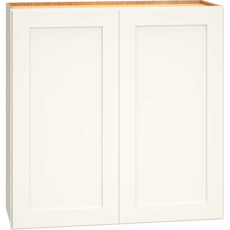Wall Cabinet with Double Doors in Omni Snow