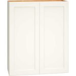 Wall Cabinet with Double Doors in Omni Snow