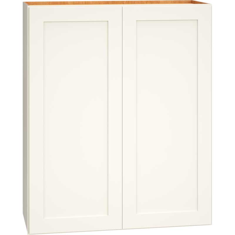 Wall Cabinet with Double Doors in Omni Snow