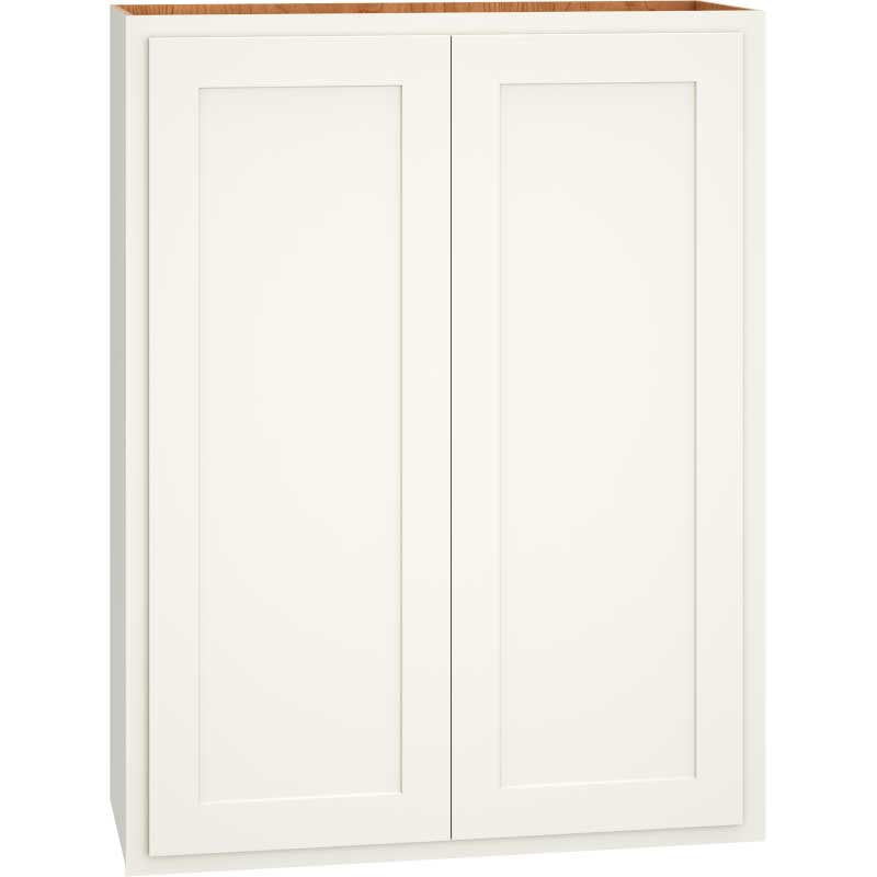 Wall Cabinet with Double Doors in Classic Snow