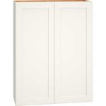 Wall Cabinet with Double Doors in Omni Snow