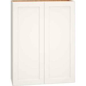 Wall Cabinet with Double Doors in Omni Snow