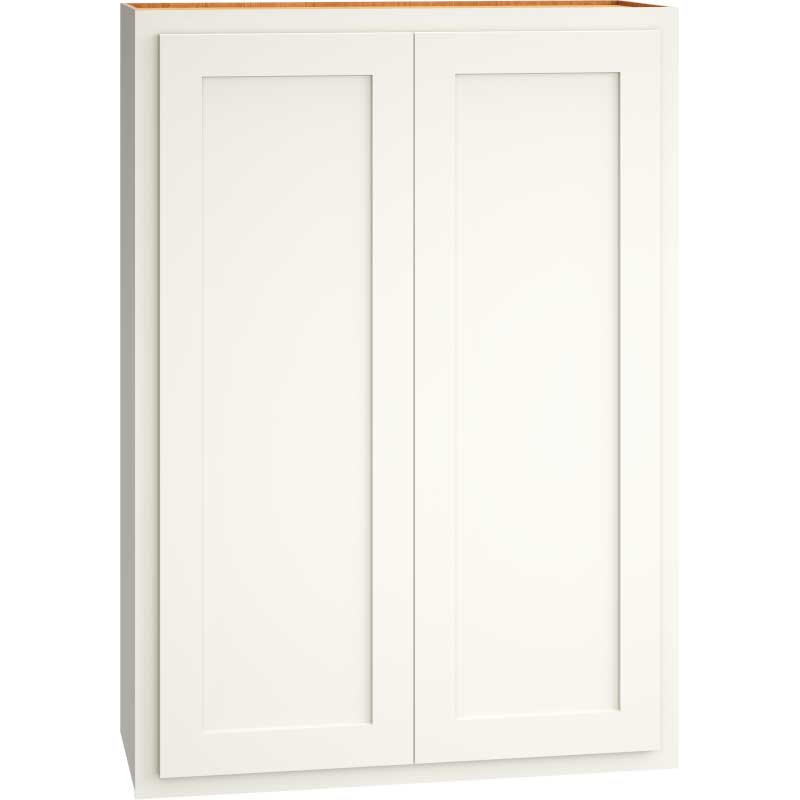 Wall Cabinet with Double Doors in Classic Snow