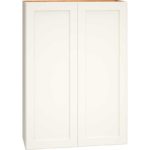 Wall Cabinet with Double Doors in Omni Snow
