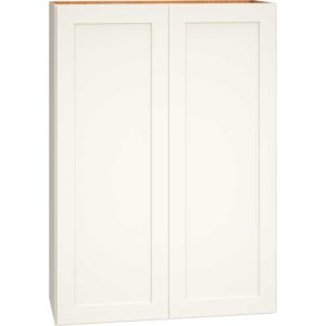 Wall Cabinet with Double Doors in Omni Snow