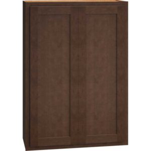 Wall Cabinet with Double Doors in Classic Bark