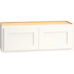 Wall Cabinet with Double Doors in Classic Snow