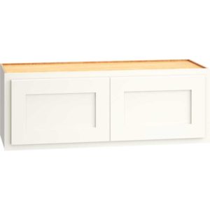 Wall Cabinet with Double Doors in Classic Snow
