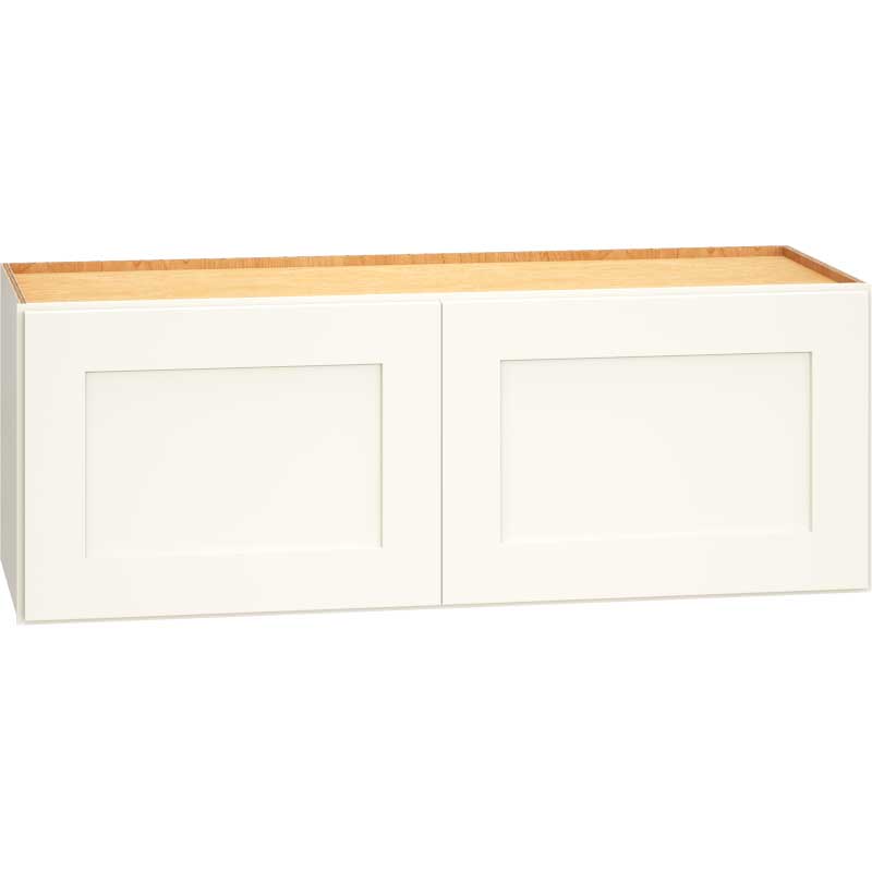 Wall Cabinet with Double Doors in Omni Snow