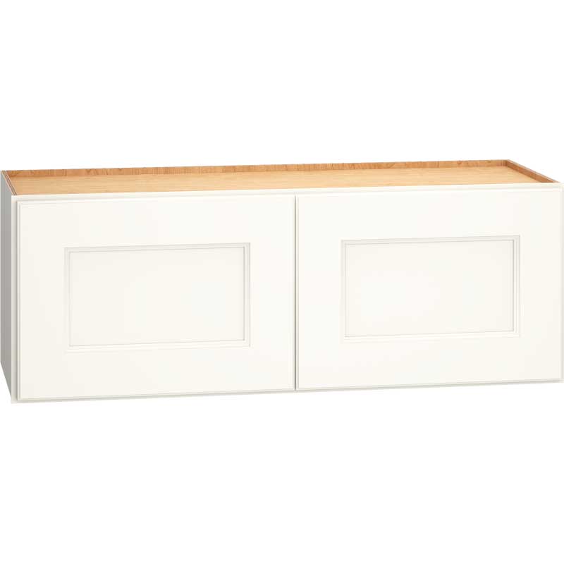 Wall Cabinet with Double Doors in Spectra Snow
