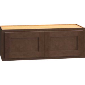 Wall Cabinet with Double Doors in Classic Bark